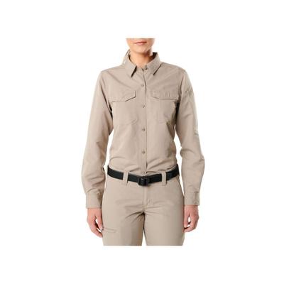 5.11 Tactical Fast-Tac L/S Shirt - Womens Khaki XS 62388-055-XS