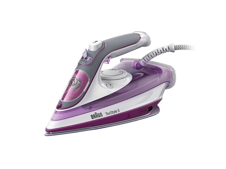 Braun TexStyle 5 SI 5037 VI Dampfbügeleisen Keramik-Bügelsohle 2700 W Violett Image