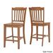 Elena Berry Red Extendable Counter Height Dining Set - Slat Back by iNSPIRE Q Classic