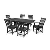 POLYWOOD Vineyard 7-piece Farmhouse Outdoor Dining Set