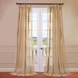 Exclusive Fabrics Cleopatra Embroidered Sheer Curtain (1 Panel)