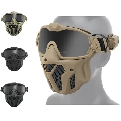 Masque facial complet Airsoft avec Micro ventilateur masque de protection tactique militaire