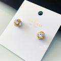 Kate Spade Jewelry | Kate Spade Earrings Silver Crystal Earrings | Color: Gold | Size: Os