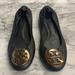 Tory Burch Shoes | Dark Brown Tory Burch Reva Flats | Color: Brown | Size: 9