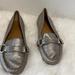 Coach Shoes | Coach Faye Silver Leather Loafer Shoes Mocassins | Color: Silver | Size: 5