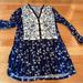 Anthropologie Dresses | Anthropologie Dress, Size Small | Color: Blue/Cream | Size: S