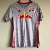 Adidas Tops | Adidas Mls New York Red Bulls Home Jersey Size M | Color: Silver | Size: M