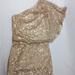 Jessica Simpson Dresses | Jessica Simpson Champagne Sequin Dress | Color: Cream | Size: 6