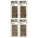 4 Tim Holtz Mixed Media Layered Stencils Set | Fish Scales, Crocodile Print, Snake Skin, Mesh Pattern | Templates for Arts, Card Making, Journaling, Scrapbooking | by Stampers Anonymous