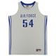 Air Force Falcons Nike Team-Issued #54 Gray Alternate Jersey from the Basketball Program - Size XL