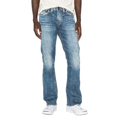 Silver Jeans Men's Craig Easy Fit Bootcut Jean (Size 30-34) Medium Rinse, Cotton,Elastine