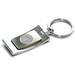 Silver Michigan State Spartans Curve Key Ring
