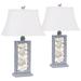 Antigua Turtle and Coral 31 1/2" Gray Coastal Table Lamps Set of 2