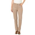 Plus Size Women's Corduroy Straight Leg Stretch Pant by Woman Within in New Khaki (Size 18 WP)