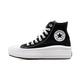 Converse Sneaker 568497C Chuck Taylor All Star Move HI Black/Natural Ivory White, Groesse:41 EU