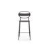 B&T Design Sole 29” Patio Bar Stool, Stainless Steel in Black | 44 H x 19 W x 21.5 D in | Wayfair 175-BT-SOLE-BLK