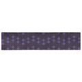 East Urban Home Geometric Table Runner, Linen in Black/Indigo | 16 D in | Wayfair 743C93330CFC428FAB3311F1E437BE70