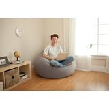 Intex Inflatable Contoured Beanless Bag Lounge Chair Performance Fabric in Gray | 27 H x 41 W x 42 D in | Wayfair 2 x 68579EP