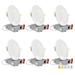 NUWATT 3" Ultra Slim Selectable CCT New Construction LED Canless Recessed Lighting Kit in White | 1 H x 3.5 W in | Wayfair NW-P-DL-3-6W-5CT-WH-6P