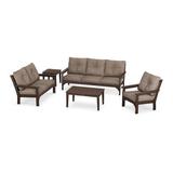 POLYWOOD® Vineyard 5 Piece Deep Seating Set Plastic | 31.5 H x 74 W x 33.25 D in | Outdoor Furniture | Wayfair PWS318-2-MA146010