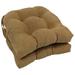 Charlton Home® Microsuede Fabric Indoor Dining Chair Cushion Polyester in Brown | 3.5 H x 16 W in | Outdoor Dining | Wayfair CHLH3162 27548900