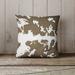 Orren Ellis Kayse Outdoor Square Pillow Cover & Insert Eco-Fill/Polyester in Brown | 18 H x 18 W x 4 D in | Wayfair