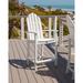 Trex Outdoor Cape Cod Adirondack Bar Chair Plastic in Brown | 52.75 H x 24.75 W x 24 D in | Wayfair TXADD202SC