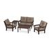 POLYWOOD® Vineyard 5-Piece Deep Seating Set Plastic | Outdoor Furniture | Wayfair PWS332-2-MA146010