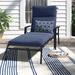 Three Posts™ Indoor/Outdoor Seat/Back Cushion Polyester in Blue | 3 H x 24 W in | Wayfair THPS4477 39560472