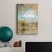 Winston Porter Golden Fall - Wrapped Canvas Painting Canvas, Solid Wood in Blue/Green/Indigo | 27 H x 18 W x 1 D in | Wayfair