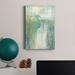Highland Dunes Morning Egret I - Wrapped Canvas Painting Metal in Blue/Green/Indigo | 48 H x 32 W x 1 D in | Wayfair