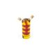 Prep & Savour Glass Oil & Vinegar Cruet Set Glass in Red/Yellow | 8.75 H x 4.75 W x 3.5 D in | Wayfair 4648D929E89240659F720B42BDD7D163