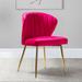 Side Chair - Mercer41 Daulton Velvet Side Chair Velvet in Pink/Yellow | 29 H x 20 W x 19.5 D in | Wayfair 2FFCF1352A484D14AF874526B1877BF6