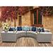 Wade Logan® Basden 4 Piece Rattan Sectional Seating Group w/ Cushions Synthetic Wicker/All - Weather Wicker/Wicker/Rattan | Outdoor Furniture | Wayfair