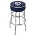 Holland Bar Stool NHL Swivel Bar & Counter Stool Upholstered/Metal in Gray | 17.5 W in | Wayfair L7C125WinJet