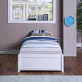 Red Barrel Studio® Twin Size Mate's & Captain's Bed w/ Drawers Wood in White | 15.6 H x 41.75 W x 79.5 D in | Wayfair