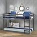 Norcott Twin Solid Wood Platform Loft Bed by Harriet Bee Wood in Gray | 50 H x 41 W x 79 D in | Wayfair EB2AD97821AD4422B01D00F8A9E5271E