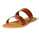 Amazon Essentials Damen Sandale mit Zwei Bändern, Hellbraun, 37.5 EU
