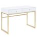 BELLEZE Bronte 42" Console Table w/ Drawers Rectangular Legs, 2 Colors