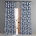 Exclusive Fabrics Fleur Printed Cotton Hotel Blackout Curtain (1 Panel)