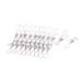 20 Pcs Household Nonslip Multipurpose Clothing Clothespins Clips - Silver Tone - 2.2" x 0.55" x 1" (L*W*H)