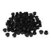 100 Pcs Plastic Plug Furniture Cap Screw Covers for 10 mm Dia Hole - Black - 0.5" x 0.28"(Max.D*H)