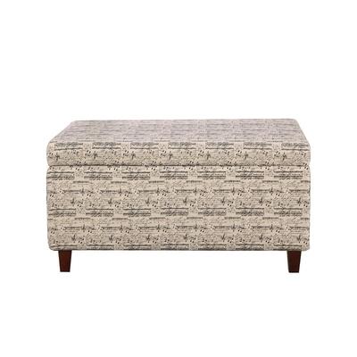 Symphony Patterned Deep Storage Ottoman Bench