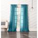 No. 918 Ladonna Crushed Texture Semi-Sheer Rod Pocket Curtain Panel, Single Panel