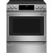 Café 30" 5.7 cu. ft. Smart Slide-in Electric Range w/ Convection Oven & Radiant Cooktop in Gray | 37.375 H x 29.875 W x 29.5 D in | Wayfair