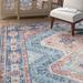 Blue 84 x 0.13 in Area Rug - Bungalow Rose Gelo Turquoise/Terracotta Area Rug Polyester | 84 W x 0.13 D in | Wayfair