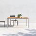 Latitude Run® Jolla Dining Table Wood/Metal in Gray | 29.5 H x 63 W x 39.5 D in | Outdoor Dining | Wayfair 36F824DAF5924C1FB30FBABD93AC2F49