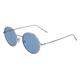 DKNY Women's DK105S Sunglasses, Silver/Blue, One Size