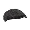 Walker & Hawkes - Uni-Sex Harris Tweed 8-Panel Bakerboy Flat Cap - Earl Grey - XL (60cm)