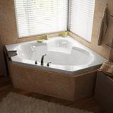 Atlantis Whirlpools Sublime 60 x 60 Corner Air Jetted Bathtub in White